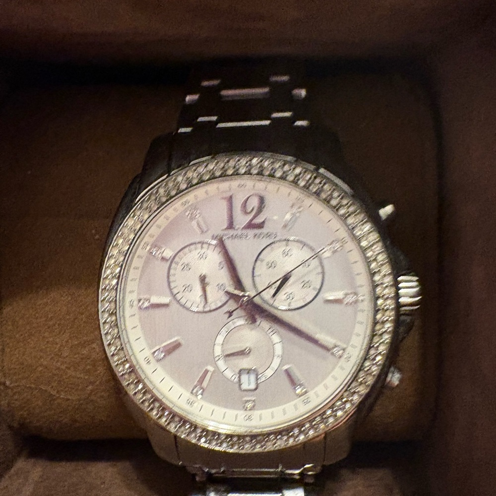Michael Kors Silver Chronograph Women's Watch